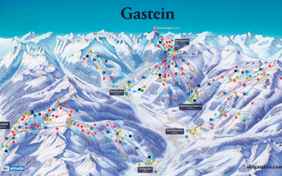 Skigebietsplan Gastein